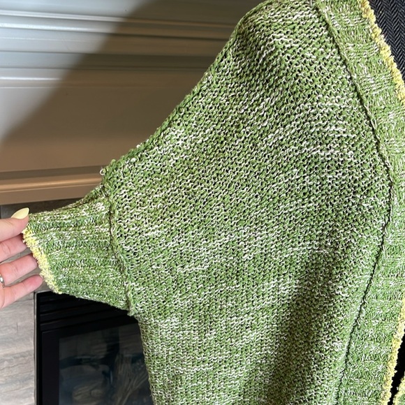 Anthropologie Daily Practice Palm Frond Cardigan Size Xs/S - Picture 6 of 7